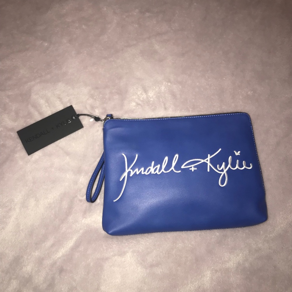 kendall + kylie royal blue hand bag purse